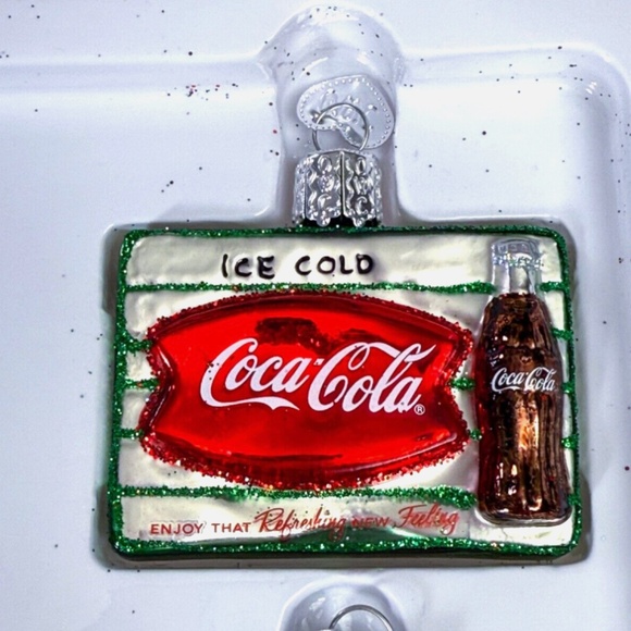 Old World Christmas Coca-Cola Mini Diner 4-Pc Set Ornament - Picture 2 of 6